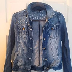 Studded denim jacket